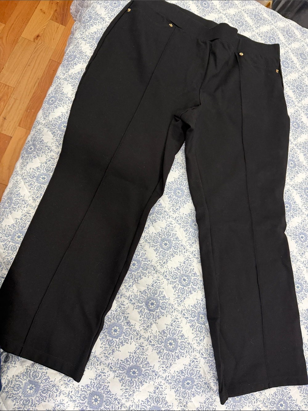 Women’s Black Straight-Leg Dress Pants